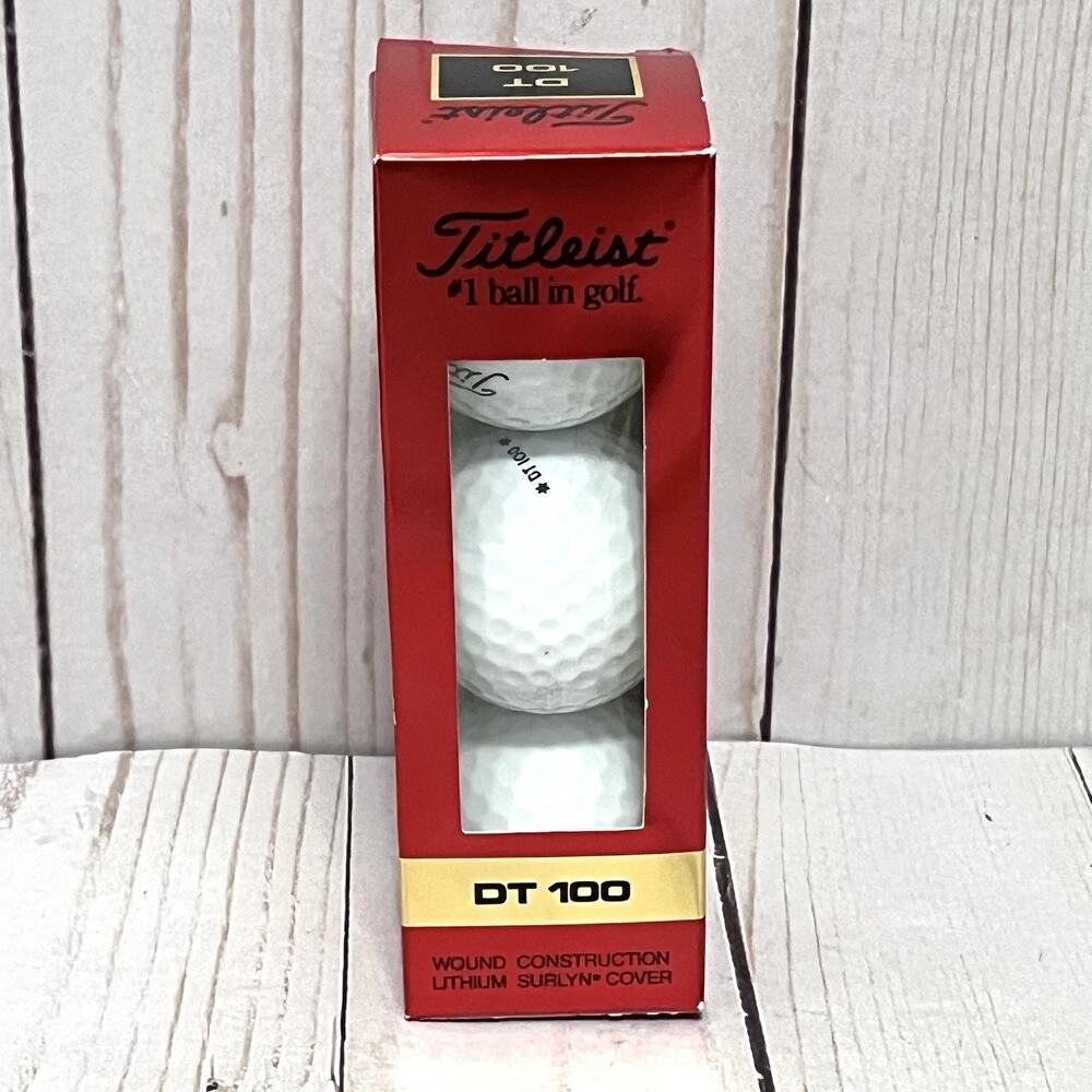 Vintage Titleist DT 100 Golf Balls-Original Box-Discontinued-Wound Construction